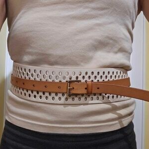 wrap around leather belt